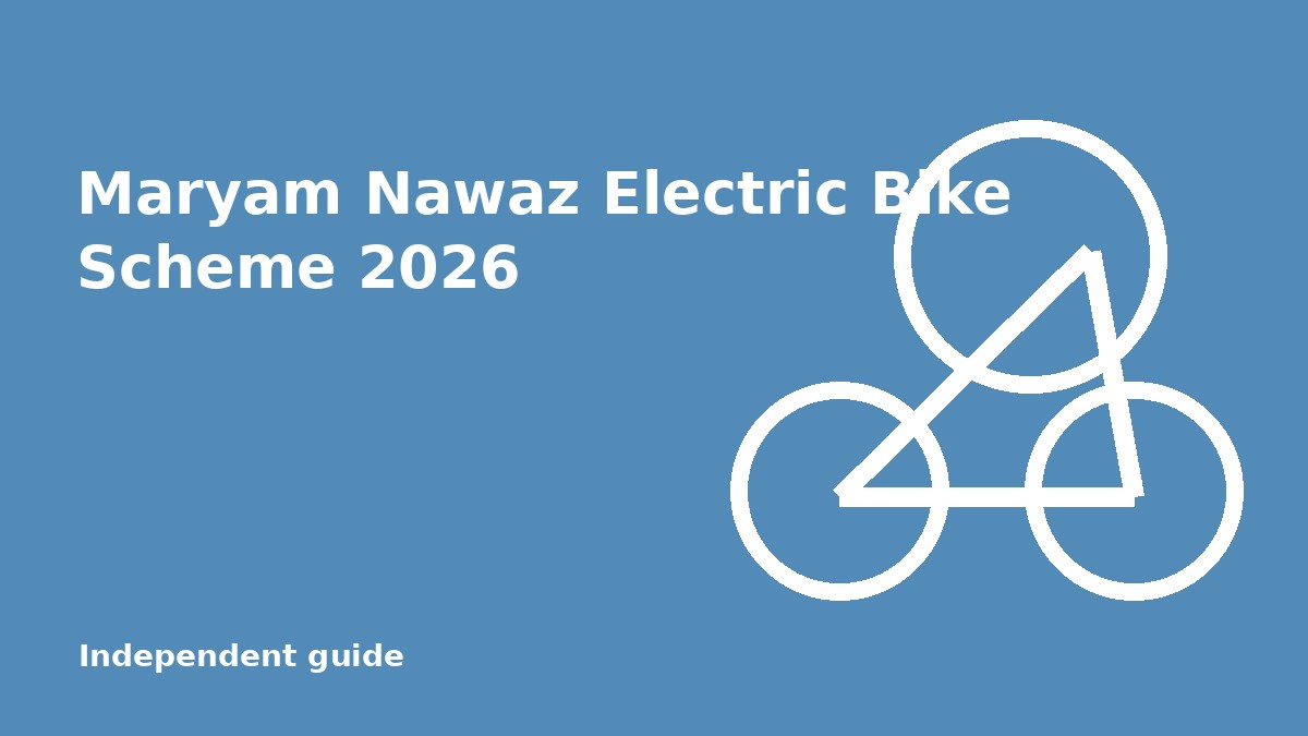 Maryam Nawaz Electric Bike Scheme 2026