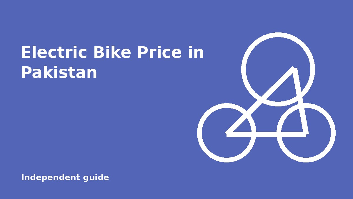 Electric Bike Price in Pakistan and Scheme Limit