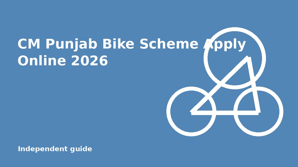 CM Punjab Bike Scheme Apply Online 2026