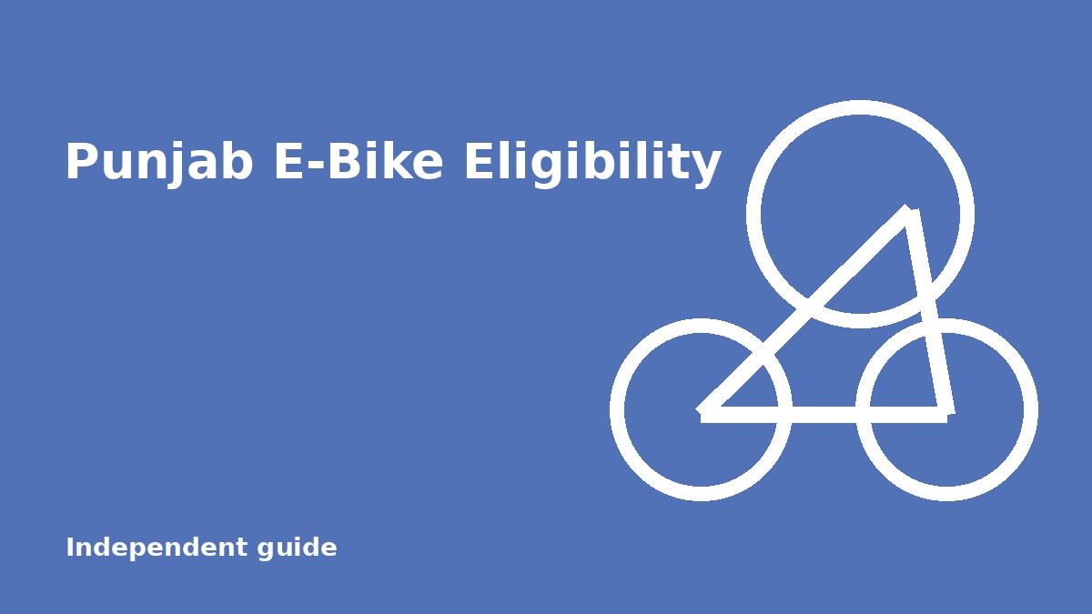 Punjab Government Electric Bike Scheme Eligibility